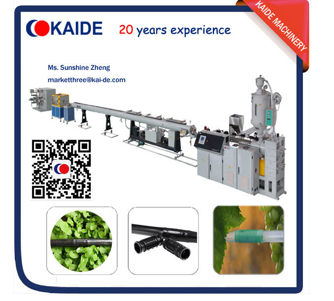 Plastic Pipe Extrusion Line for PE Drip Irrigation Pipe Production line KAIDE factory
