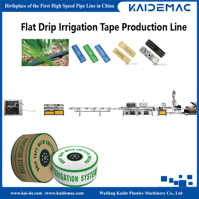 0.15-0.6mm Flat Dripper Drip Irrigation Tape  Making Machine Speed 250m/min KAIDE factory