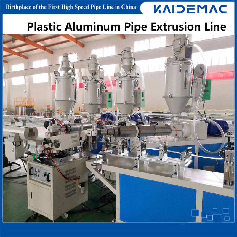 PEX AL PEX Plastic Aluminum Composite Pipe Extrusion Line / Pipe Extrusion Machine for Plastic Aluminum Pipe Making